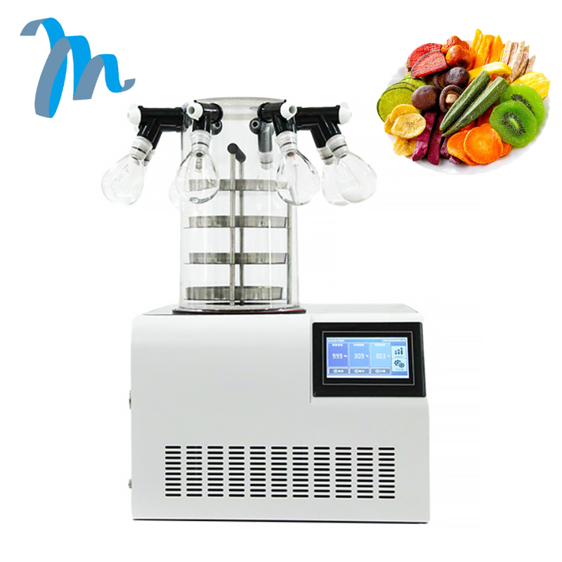 Household 6kg 8kg Fruit Food Mini Vacuum Dried Home Freeze Dryer Lyophilizer With Oil Free Vacuum Pump Machine USA Instock